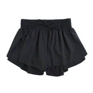 Girls Flyaway Shorts, Black